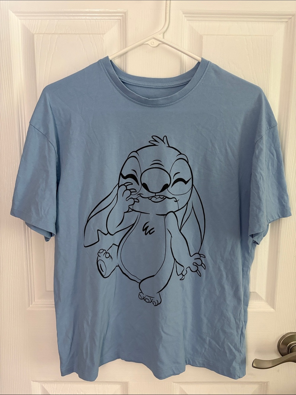Blue Graphic Stitch T‑Shirt